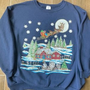 vintage christmas sweatshirt!